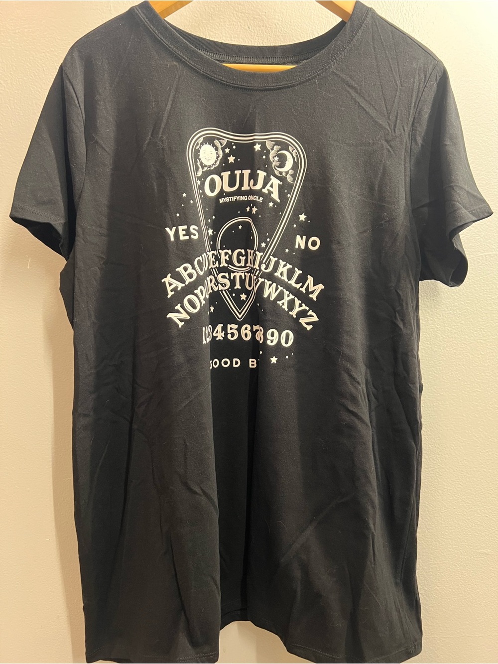 Black Ouija Graphic Short-Sleeve women’s Shirt